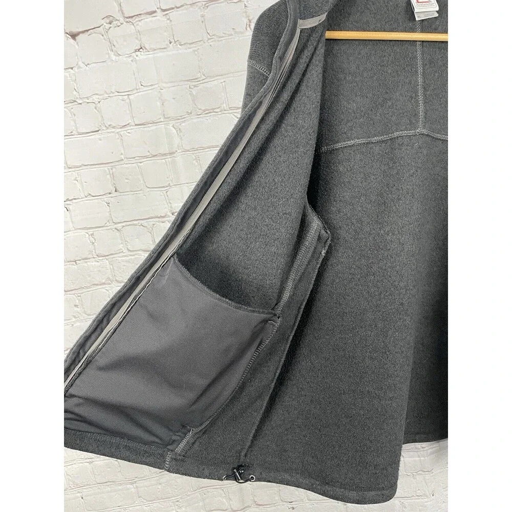 Avalanche Jacket Fleece Full Zip Mock Neck Outdoors/Casual Dark Gry Mens Size XL